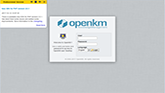 OpenKM Login UI